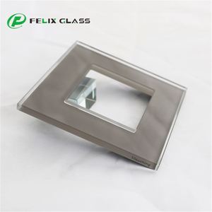 Felix Glass - Panneau en verre personnalisé pour interrupteur mural |   Cadre noir, couleur personnalisable - Product Image 2