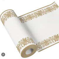 Serviettes en tissu jetables personnalisées 1 pli Airlaid blanc bleu rouge noir nappe de banquet de fête de mariage sac de linge de maison