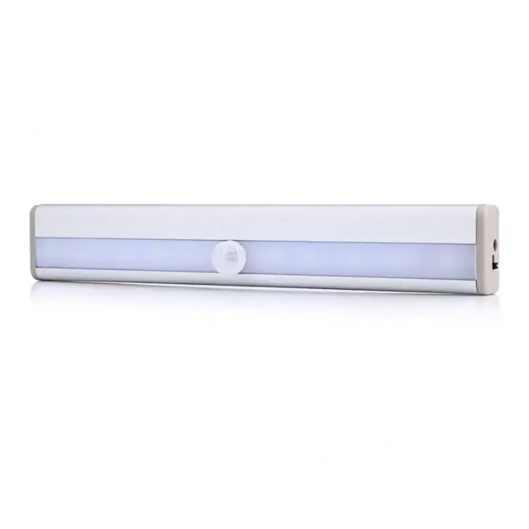 Clover Rechargeable Wireless Motion Sensor Closet Light 54 LED Under Cabinet Light with Aluminum Luminous White Magnet Dark Mah