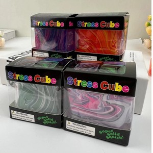 Needoh Cubo Sensorial Blando y Elástico para Aliviar el Estrés, Relleno de Gel, Bola Estirable de Material EVA, Caja Sorpresa de Rebote Lento para Adultos - Product Image 2