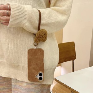 Custodia per telefono retrò popolare per <span class=keywords><strong>iPhone</strong></span> 16 Plus 17 Pro Max 14 13 Semplice 12 <span class=keywords><strong>11</strong></span>, Cover posteriore in pelle marrone con orsetto di peluche - Product Image 3