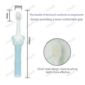 מברשת שיניים חדשה מעוצבת מצויר חמוד ראש פנדה ראש פנדה רך נוסף מברשת שיניים זופות לא פוגעות בשיניים - Product Image 3