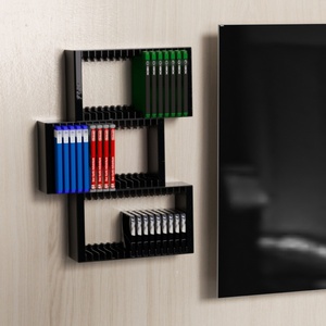 Tour de stockage de jeu multifonctionnelle ABS durable pour /// pour support de stockage de CD/DVD/contrôleur noir - Product Image 6