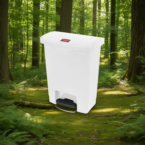 Cestino per Rifiuti con Pedale Rubbermaid 50 L Bianco per Uso Commerciale - Product Image 3