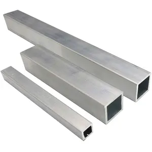 6061 6063 2X2 Buis 3Mm Zwart Geanodiseerd Holle Aluminium Rechthoekige Vierkante Buis Ronde Aluminium Buis Afmetingen