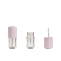 Emballage de cosmétiques Jinze prêt à expédier 4.3ml Tube de brillant à lèvres mignon Logo de conception de conteneur de glaçure à lèvres vide pour le maquillage