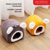 Nid d'hiver rembourré en coton pour hamster, oiseau, lapin, perroquet et écureuil - Produit pour animaux de compagnie mignon et chaud