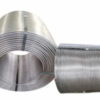 Fil fourré CaSi (calcium-silicium) de 13 mm conforme à la norme ASTM pour le traitement et la déshalogénuration de l'acier fondu, fabriqué en Chine