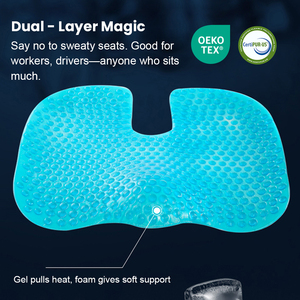 Top Selling <strong>U</strong>-Shaped Memory Foam Gel <strong>Pillow</strong> Non-Slip Cool Relief Seat Cushion with Suede Surface Lumbar <strong>Pillows</strong> &amp; Seat Cushions - Product Image 2