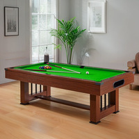 Table de billard scandinave 3-en-1 de 7/8/9 pieds avec système de retour automatique pour billard, ping-pong et repas – Style nordique pour tables de snooker et de billard
