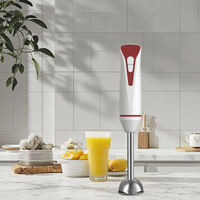 Mixeur Plongeant Électrique Multifonctionnel pour Cuisine, Appareil Ménager en Plastique à Bouton Poussoir