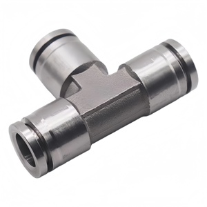 Conector Neumático Universal para Camiones de Alta Calidad, Conector en T de Acero Inoxidable 304 de Diámetro Igual de 3 Vías - Product Image 1