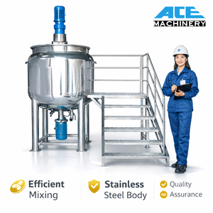 Stainless Steel Mixing Tank With Anchor Agitator and Pump for <b>Paint</b> Motor Oil Adhesive Homogenizing & Mixing - Product Image 2
