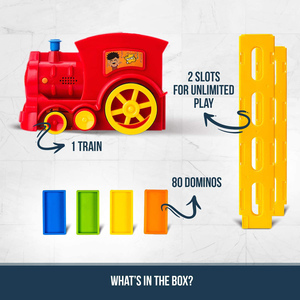 Ensemble de Train de dominos-Machine qui prépare votre expérience de rallye de dominos rapidement et automatiquement, jouet de Train de dominos 80 pièces. - Product Image 5