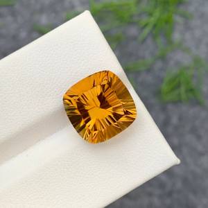 Cojín facetado de citrino natural de alta calidad, piedra preciosa genuina calibrada para la fabricación de joyas de proveedor indio al por mayor - Product Image 2