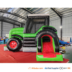 Castillo Hinchable de PVC Realista con Forma de Camión, Tractor Personalizado, Casa de Brinco Inflable con Tobogán, Venta al por Mayor - Product Image 3