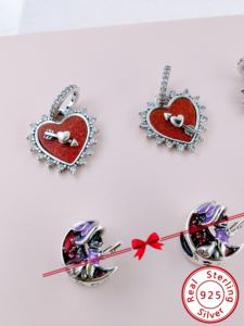 Vente en gros d'usine, marque HaYa, breloques tendance en argent sterling 925 pour bracelets, accessoires de fabrication de bijoux DIY en vrac - Product Image 3