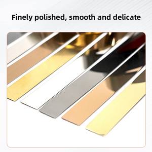 Sunsbuild Stainless Steel <b>Mirror</b> Gold Waterproof Durable Self-adhesive <b>Wall</b> Trim Molding for Workshop <b>Wall</b> Ceiling <b>Tile</b> Edges - Product Image 4