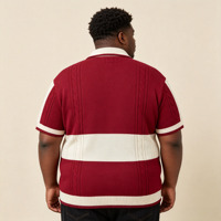 Pulls personnalisés OEM pour hommes, chemises POLO à manches courtes, sweat-shirts en tricot jacquard à lettres pour hommes