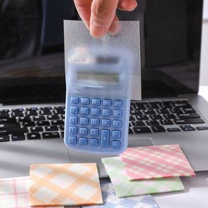 Wholesale Transparent Sticky Note With Grid Popular School Supplies Cute Stationery <b>Memo</b> <b>Pad</b> Self-adhesive 3*3 - Product Image 5