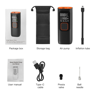 Máy bơm lốp xe hơi mini không dây điện Newo 2025, sạc lại được, chất liệu nhôm, kỹ thuật số, dành cho xe bán tải - Product Image 6