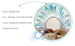 تاج مضيء ، عصابة رأس ليد لعيد الميلاد ، توهج للحفلات للنساء ، إكسسوارات شعر ليد وامض ، زينة حفلات وعيد الميلاد - Product Image 3