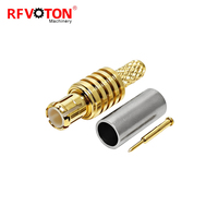 Connecteur mâle MCX à prix de gros, 2 pièces, type à sertir pour câble RG316, prise RF 50 Ohm