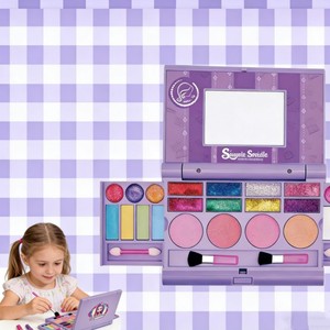 <span class=keywords><strong>Maquillage</strong></span> pour enfants DIY OEM pour filles, vrais kits <span class=keywords><strong>de</strong></span> <span class=keywords><strong>maquillage</strong></span>, palettes <span class=keywords><strong>de</strong></span> fards à paupières pliables avec miroir, ensemble <span class=keywords><strong>de</strong></span> <span class=keywords><strong>maquillage</strong></span> non toxique - Product Image 2