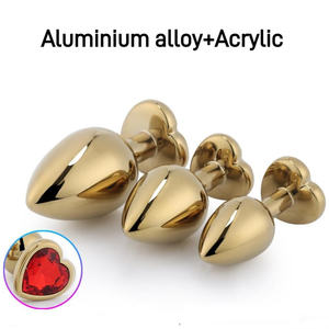 Vibrador Anal Expandible de Oro para Parejas, Tapón Anal de Acero Inoxidable, Juguete Sexual - Product Image 4