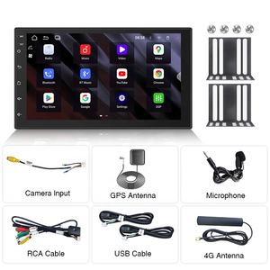 NOVO Reprodutor de <span class=keywords><strong>DVD</strong></span> Multimídia Android 15 de 7 Polegadas 64GB 2 Din Rádio de Carro com Tela Sensível ao Toque BT FM Sistema de Som Automotivo Carplay Autoradio GPS - Product Image 6