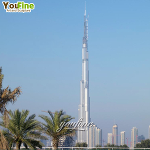 Estatua metálica de gran tamaño para decoración del parque al aire libre, estatua de acero inoxidable, escultura grande - Product Image 5