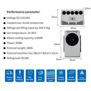 <span class=keywords><strong>Aire</strong></span> <span class=keywords><strong>Acondicionado</strong></span> <span class=keywords><strong>para</strong></span> Camión 12V Volt, Enfriador de Estacionamiento <span class=keywords><strong>para</strong></span> Cabina, Sistema de Enfriamiento Eléctrico 24V, Unidad de AC <span class=keywords><strong>para</strong></span> Camión 12V - Product Image 5