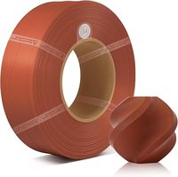 Filamen Isi Ulang PETG HF Bambu 1.75mm Kecepatan Tinggi Mudah Dicetak Tekstur Halus Ramah Lingkungan RFID Seri X1 P1 A1 1KG