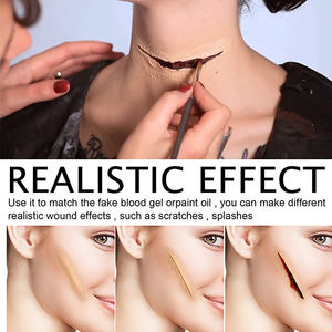 Kit de <span class=keywords><strong>maquillage</strong></span> à effets spéciaux pour <span class=keywords><strong>Halloween</strong></span>, crayons de silicone écologiques non toxiques, fausses plaies et cicatrices pour le visage et le corps, peinture corporelle, cosplay - Product Image 3