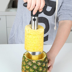 Machine à éplucher les légumes et les ananas en acier inoxydable, design simple, avec fonction de découpe et de découeur de noyaux - Product Image 3