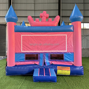 Château gonflable commercial en PVC rose pour filles, château de princesse avec nœud, château de saut pour <span class=keywords><strong>location</strong></span> de fête - Product Image 5