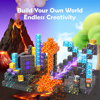 Cubes de construction magnétiques en plastique, jouets éducatifs STEM pour les enfants de plus de 14 ans, développement sensoriel créatif, cadeaux d'anniversaire