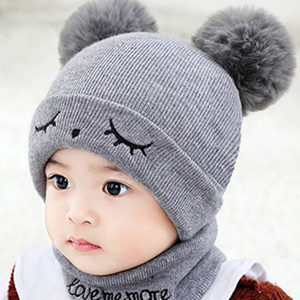 بيع بالجملة تصميم جديد للأطفال ، قبعات شتوية للأطفال ، قبعات عادية مع بوم للأطفال - Product Image 5