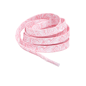 Lacets plats en fleurs de cajou, lacets élastiques peints à la main pour baskets, tennis, basketball, impression personnalisée, vente en gros - Product Image 5