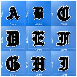 Custom Self Sticker/ Sew on Towel Greek Letter Chenille Embroidery Patch for Clothes - Product Image 4