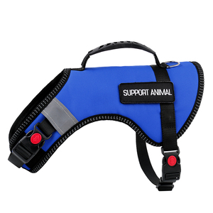 CUSTOM ปรับความปลอดภัยสะท้อนแสง 3 เมตรท่องเที่ยวบริการสุนัขเสื้อกั๊กที่ถอดออกได้แพทช์ - Product Image 3