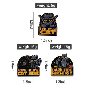 Venez au chat côté émail broche je suis votre chat films de science-fiction Inspiration mignon Animal broche revers Badge bijoux cadeaux pour les amis - Product Image 6