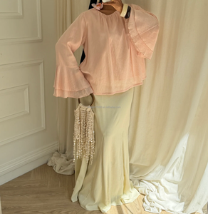 Blusa Willson Modest con Mangas con Volantes en Capas para Mujeres Musulmanas, Blusa de Chifón de Corte Holgado, Camisa Elegante Informal para Uso Diario - Product Image 3