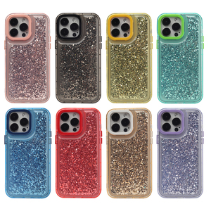 Funda <span class=keywords><strong>de</strong></span> <span class=keywords><strong>teléfono</strong></span> móvil TPU <span class=keywords><strong>de</strong></span> estilo moderno, funda <span class=keywords><strong>de</strong></span> <span class=keywords><strong>teléfono</strong></span> a prueba <span class=keywords><strong>de</strong></span> golpes con purpurina colorida para iPhone 15 14 Pro Max Fundas Al Por Mayor - Product Image 6
