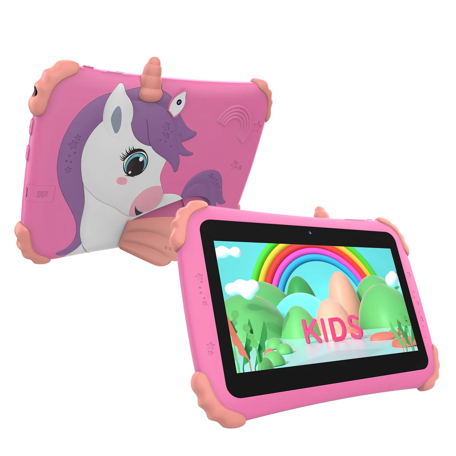 Hadiah Terbaik Tablet Anak-anak 7 Inci 2GB 16GB Anak-anak Pra-instal Aplikasi Pendidikan Layar 1024X600 Android Tablet Pc untuk Anak Laki-laki dan Perempuan
