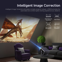 Projecteur Mini Smart Android 11 Full HD pour Home Cinéma, Projecteur Portable Extérieur, Projecteur de Voyage 4K