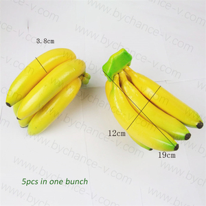 Fournitures de <span class=keywords><strong>décoration</strong></span> de fête et de mariage <span class=keywords><strong>fruits</strong></span> artificiels réalistes fausses grappes de bananes pour vitrines de vitrine accessoires d'affichage - Product Image 4