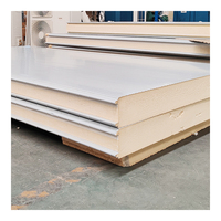 Panneau de toit mural PIR en métal isolé de 100mm Panneau sandwich en polyuréthane Poliuretan Panneaux de chambre froide