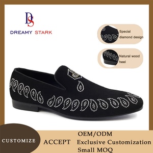 Chaussures habillées légères d'automne pour hommes, faites à la main, en cuir véritable peint à la main, de haute qualité, confortables, à enfiler, avec logo personnalisé, marque originale - Product Image 6