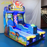 Machine de jeu d'arcade de bowling personnalisable à monnayeur pour 2 joueurs, avec écran vidéo et construction métallique, version anglaise